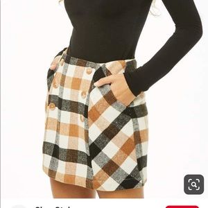 Forever 21 Plaid Mini Skirt Size Small (S) NWT